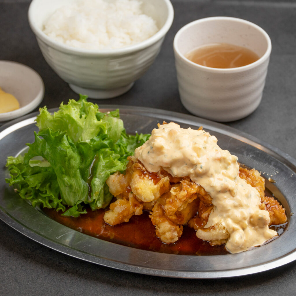 とり天南蛮定食